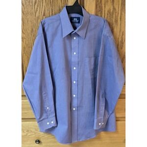 Stafford Wrinkle Free Athletic Fit 16-32/33 Mens Purple Dress Shirt New w/o Tags